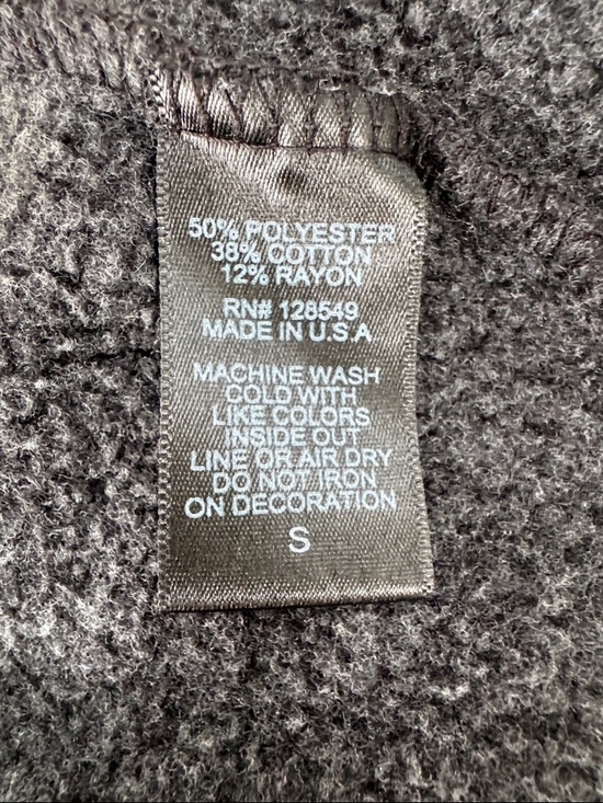 Aviator Nation Smiley 2 Relaxed Cropped Pullover Hoodie Black Size S - Picture 13 of 13